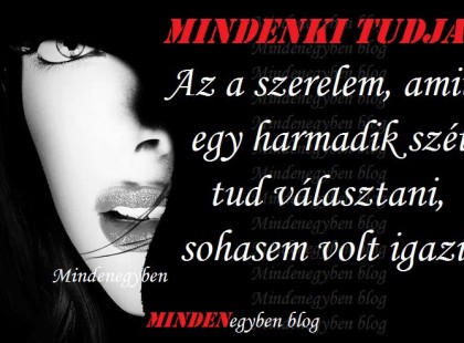 Mindenegybenblog