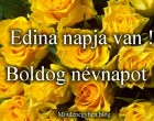 Edina napja van ! Boldog névnapot !