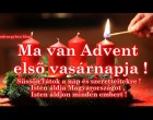 Ma van Advent első vasárnapja !