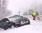 12 megyére adtak ki riasztást !95km/órás szél és hózápor érkezik !Mutatjuk mikor ér ide