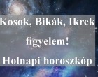 Kosok, Bikák, Ikrek figyelem! Holnapi horoszkóp