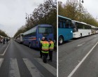 Megérkeztek az ukrán szavazók, nem lehet látni a buszsor végét..