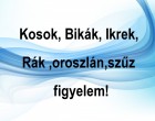 Kosok, Bikák, Ikrek,Rák ,oroszlán,szűz figyelem!Mai horoszkóp augusztus 06 (péntek)