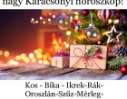 Megérkezett a nagy Karácsonyi horoszkóp! :Kos - Bika - Ikrek-Rák-Oroszlán-Szűz-Mérleg-Skorpió-Nyilas-Bak - Vízöntő - Halak figyelem!