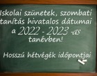 Rövidített nyári szünet és itt a Tanév rendje 2022/2023-évre >>> Mutatjuk a részleteket!