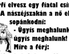 Idős férfi feleségül vesz egy fiatal csinos nőt