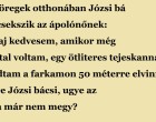 Az öregek otthonában Józsi bá dicsekszik az ápolónőnek