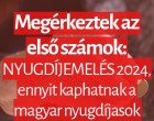 Megérkeztek az első számok: NYUGDÍJEMELÉS 2024, ennyit kaphatnak a magyar nyugdíjasok