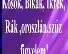 Kosok, Bikák, Ikrek,Rák ,oroszlán,szűz figyelem! Mai horoszkóp