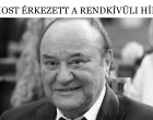 1 PERCE ÉRKEZETT A HÍR KORDA GYÖRGYRŐL