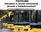 Időseket is érintő változások jönnek a Volánbuszokon!