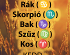 Horoszkóp keddre - Ikrek (♊) Rák (♋) Skorpió (♏) Bak (♑) Szűz (♍) Kos (♈