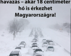 Ez komoly: nyakunkon a havazás – akár 18 centiméter hó is érkezhet Magyarországra!