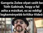 Hatalmas pofont kapott Tóth Gabi! Gangxta Zolee olyat szólt be Tóth Gabinak, hogy a fal adta a másikat, ez az eddigi legkeményebb kritika-Videó