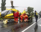 Két halott és több sérült !1 PERCE ÉRKEZETT:Hatalmas baleset ! Közel 9 km-es a torlódás, forgalmat megállították, sávzárás.A helyszínelés jelenleg is tart, a torlódás közel 9kilométeres.