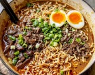 Legfinomabb ramen amit valaha ettem !Egyserpenyős ramen darált marhahússal – Gyors és ízletes Ázsiai fogás